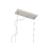 PENDENTE DAMA 150x30CM 5XG9 / CABOS KEVLAR CRISTAL / METAL E GLOBO Ø12CM | USINA 16805/5 - comprar online