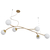PENDENTE ZUCCA 34X105CM 6XG9 CABO AÇO CHUMBADOR + CABO RAYON / GLOBO Ø12CM | USINA 16856/6