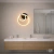 Arandela Ellos 02 Argolas Magnéticas 31x34x30cm Led 20w 3000k Bivolt Preto / Champanhe - Qimporta 20077/20PTCP-M - comprar online