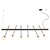 Pendente Varal 42x150x20cm 06xG9 Globo Ø12cm - Usina 50000/6 - comprar online