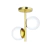 Plafon Haora Sobrepor 25x12x30cm Metal e Globo Ø12cm 2xG9 - Old Artisan PLF-5312