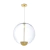 PENDENTE GLOBO LED INTEGRADO Ø41X48CM METAL E GLOBO Ø41CM 03 PCI X 5,5W 2700K |OLD ARTISAN PD-5479
