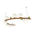 Pendente Aliança Metá 24x130x65cm Globo 10cm 11xG9 - Usina 90000/11 - comprar online