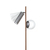 Luminária de Chão Ela 24x31x146cm Tubo Metal Alumínio e Vidro 1xMr11 / 1xG9 - Old Artisan ABC-5817 - comprar online