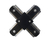 CONECTOR "X" PARA TRILHO ELETRIFICADO DE SOBREPOR PRETO CONEXÃO | OPUS AC 35475 - comprar online