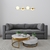 Pendente Botton Small Retângular 80x26cm Alumínio e Globo Ø12cm Fosco 4xG9 - QImporta PD2306-DRB - Coreluz | Luminárias, Pendentes, Arandelas e Iluminação