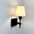 Arandela Tocha Slim Cúpula Tecido 01xE27 Mini Bulbo G45 - QImporta AR2311 na internet