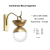 Arandela Freedon Esfera 26x10,5x22cm Globo Ø10cm 1xLED 0,5w 3000k - Old Artisan AR-5532 na internet