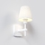 Arandela Tocha Slim Cúpula Tecido 01xE27 Mini Bulbo G45 - QImporta AR2311 - Coreluz | Luminárias, Pendentes, Arandelas e Iluminação