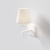 Arandela Tocha Slim Cúpula Tecido 01xE27 Mini Bulbo G45 - QImporta AR2311 - comprar online