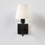 Arandela Tocha Slim Cúpula Tecido 01xE27 Mini Bulbo G45 - QImporta AR2311 - comprar online