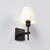 Arandela Tocha Slim Cúpula Tecido 01xE27 Mini Bulbo G45 - QImporta AR2311 - loja online