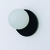 Arandela Flat Ball Ø15x12,5cm Aluminio e Globo Ø10cm 01xG9 - QImporta AR2338 - Coreluz | Luminárias, Pendentes, Arandelas e Iluminação