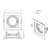 Spot de Embutir Conecta Quadrado Recuado 1xGU10 MR16 10,2x10,2x4,1cm ABS Branco - Bella Iluminação DL146DICW - comprar online
