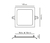 LUMINÁRIA DE EMBUTIR QUADRADO 12W 6500k LED BIVOLT 17X17X2,5CM DOWNLIGHT | OPUS ECO 32504 - comprar online