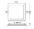 LUMINÁRIA DE EMBUTIR QUADRADO 24W 6500k LED BIVOLT 30X30X2,5CM DOWNLIGHT | OPUS ECO 32542 - comprar online