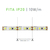 FITA LED 120LEDS/M 2835 9,6W/M 12V 3000K 980LM/M IP20 / 5 METROS | OPUS FT 80006