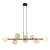 PENDENTE ABAPORU METAL BRONZE E VIDRO CHAMPAGNE 34X110X28CM 8XG9 | BELLA ILUMINAÇÃO HL004G