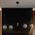 Imagem do PENDENTE BAMBU METAL PRETO E BRONZE VIDRO FUME 23X98X16,5CM 4XG9 | BELLA ILUMINAÇÃO HL017LB