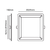 EMBUTIDO QUADRADO RECUADO 22,5X22,5CM LED 22W 3000k BIVOLT - BRANCO / DOWNLIGHT | OPUS HM 80181 - loja online