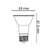 LÂMPADA PAR20 7W 525LM 2700K 36° BIVOLT | OPUS LP 37172 - loja online