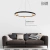 Pendente Naví Ø60x6cm Led 46w 3000k Bivolt Alumínio Preto e Dourado - Usina Imports UI20145/37PTDR