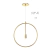Pendente Ring Ø41,5x2cm Circle Metal Aluminio 01xG9 - Old Artisan PD-5602 - comprar online