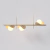 Pendente Calandra Assimétrico Linear 27x21x80cm Alumínio e Globo Ø10cm Fosco 3xG9 - QImporta PD2343 - comprar online