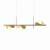 Pendente Calandra Assimétrico Linear 27x21x80cm Alumínio e Globo Ø10cm Fosco 3xG9 - QImporta PD2343 - comprar online