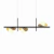 Pendente Calandra Assimétrico Linear 27x21x80cm Alumínio e Globo Ø10cm Fosco 3xG9 - QImporta PD2343 na internet