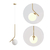 Kit 03 Pendente Angular Globo Ø12cm c/ Rosca Alumínio 1xG9 - QImporta PD2357 (cópia) - Coreluz | Luminárias, Pendentes, Arandelas e Iluminação