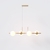 Pendente Botton Small Retângular 80x26cm Alumínio e Globo Ø12cm Fosco 4xG9 - QImporta PD2306-CHP - comprar online