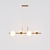 Pendente Botton Small Retângular 80x26cm Alumínio e Globo Ø12cm Fosco 4xG9 - QImporta PD2306-HON - Coreluz | Luminárias, Pendentes, Arandelas e Iluminação