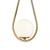 PENDENTE PINGO METAL BRONZE VIDRO BRANCO Ø18X49CM 1XG9 | BELLA ILUMINAÇÃO TR001 - comprar online