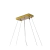 Pendente Vik Oval 86X35X27cm 12xG9 Dourado - Usina Imports UI20396/89DR - comprar online
