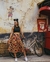 Saia Plissada Animal Print Mickey&Minnie