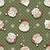 Coleção NATAL - ROSTINHO DO NOEL - FUNDO VERDE - 0,50M X 1,50M - Estampa digital - TRICOLINE 100% ALGODÃO