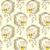 Tricoline Mr, Teddy - Coleção TEDDY - Fundo Creme - 0,50m X 1,50m
