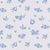 Tricoline Estampada - Coleção FLORESCER - Flores miudas - Azul com Fundo Cinza - 0,50m X 1,50m