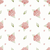 COLEÇÃO DELICADEZA - MINI HORTÊNSIAS ROSA - FUNDO BRANCO -Tricoline Digital - 0,50m X 1,50m - comprar online