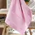 TOALHA DE LAVABO VELOUR ARTESANALLE - COR ROSA - 30cm x 45cm - DOHLER