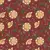 COLEÇÃO AMO APLIQUE - GIRASSOL COM FUNDO VINHO - Tricoline Digita- 0,50m X 1,50m