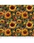ESTAMPA GIRASSOL EM FUNDO ESCURO - 0,50m X 1,50m - comprar online