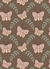 Tricoline Estampada - Coleção BORBOLETANDO - BORBOLETAS FUNDO MARROM 0,50m X 1,50m