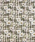 COLEÇAO MARGARIDAS - FUNDO XADREZ MARROM - Tricoline Digital - 0,50m X 1,50m