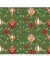 Tricoline Estampada - Coleção NATAL - PINGENTE DE BOLAS NATALINAS - FUNDO VERDE - 0,50M X 1,50M