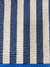 Linho Misto com algodão - LISTRAS LARGAS CRU E AZUL JEANS - 0,50m X 1,50m - comprar online