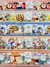 Tricoline Digital - COLEÇÃO VAMOS COZINHAR? - PAINEL - KIT AVENTAL MAE E FILHO- AZUL - AVENTAL, LUVA E TOUCA DA MAE E DO FILHO - 1,50m X 1,50m - TECIDOS PANO PRA MANGGA