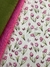 FLORAL TULIPAS ROSAS - Tricoline Digital-0,50M X 1,50M