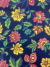 Tricoline Digital - FLORAL EXOTICO - FUNDO PRETO